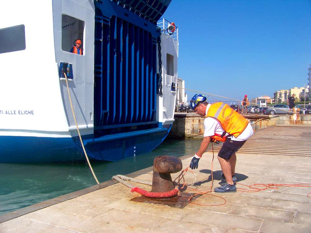 Ormeggio m/n Vesta a Trapani